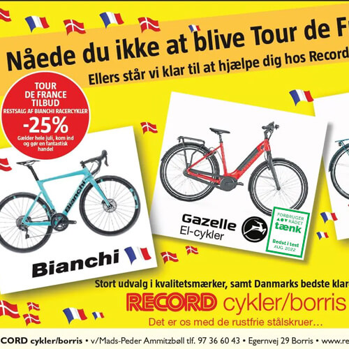 Tour de France tilbud på gazelle cykler